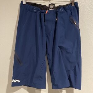 Celium Enduro Trail Shorts Men's 36 Navy Blue 100% Outdoor Sport Mtb Biking